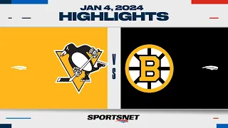 NHL Highlights | Penguins vs. Bruins - January 4, 2023