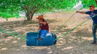 PILILIU E OS VAQUEIROS NO RODEIO DE TOURO DE TAMBOR