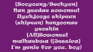 SNSD Genie (Tell me your wish) Lyrics