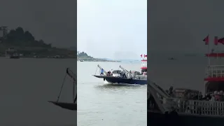 Ferries in Cambodia🇰🇭,#cambodiatravel #videoshort #boat #ferry .