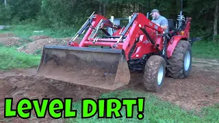 How to Level Dirt with Tractor Loader