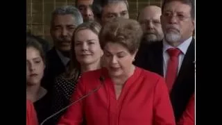 Dilma Rousseff faz pronunciamento após votação final do impeachment