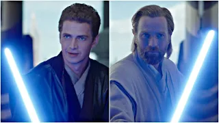Obi-Wan Kenobi vs Anakin Skywalker - Jedi Training Flashback FULL FIGHT  [HD]
