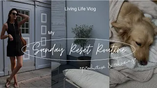 Productive & Relaxing Sunday Reset Routine | cleaning, skincare, planning & more vlog