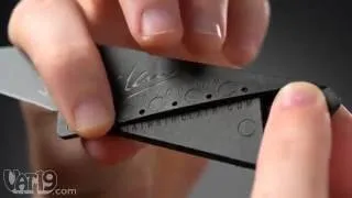 Быстро набирающий популярность card knife или нож визитка.