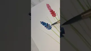 Easy Watercolor painting. Watercolor flower painting. #shorts #youtubeshorts #shortvideo #viral