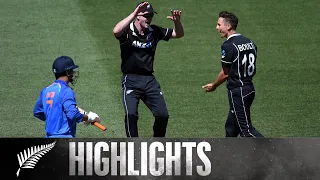 Boult Stuns Dhoni Before Rayudu Takes Over | HIGHLIGHTS | 5th ODI - BLACKCAPS v India, 2019