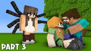 MONSTER SCHOOL : PART 3 HEROBRINE's LIFE (with SPIDER STORY) - SAD ANIMATION