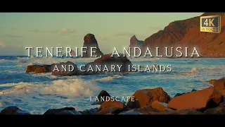 Tenerife and Canary Islands - Calming Music With Beautiful Natural Landscapes, Video For Relaxation