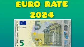 Euro (EUR) Exchange Rate Today | Euro Currency Rate | 06.01.24