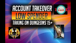 RAID: Shadow Legends | ACCOUNT TAKEOVER | LOW SPENDER | WORST GREAT HALL EVER!!  DUNGEONS 15+