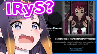 Ina Reacts to IRyS (New HoloEN Vtuber) and her BAN【Ninomae Ina'nis / HololiveEN】