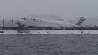 Passenger: Plane stopped feet from the water