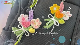 Crochet Idea Is Cover ETM’s Studio 🩷 | Móc Móc Khoá Bó Hoa Mini 💐 Crochet Bouquet Keychain ✩