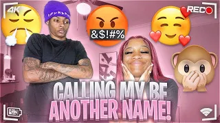 CALLING MY BOYFRIEND MY EX NAME PRANK 😬 (GONE EXTREMELY WRONG)