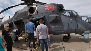 Ми-35 вертолет (Внутри) Military transport helicopter Mi-35