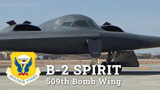 B-2 Spirit Stealth Bomber Taxi and Takeoff