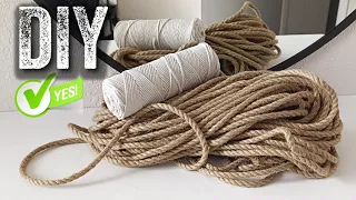 🔊 КРАСОТА из ДЖУТА (каната, веревки) и доступных материалов своими руками. Jute craft ideas easy.👍