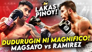 🥊Lakas ng Pinoy! DUDURUGIN lang ni MAGNIFICO! Mark Magsayo vs Eduardo Ramirez Fight Highlights