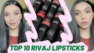 | TOP 10 RIVAJ COLOR STAY CLASSY LIPSTICKS | - Lip & Hand Swatches + Review ~ AFFORDABLE LIPSTICKS