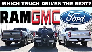 Ram Limited VS GMC Denali VS Ford Platinum: Which Luxury Truck Drives The Best?