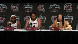 PostGame: (Iowa) Dawn Staley, Aliyah Boston and Raven Johnson News Conference 03/31/23