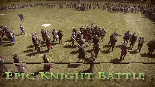 Epic Knight Battle aerial | Medieval fight reenactment from drone DJI Phantom 4. БДМ 2017