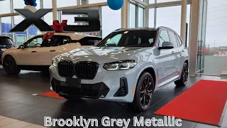 NEW ARRIVAL! 2024 BMW X3 xDrive30i Brooklyn Grey on Tacora M Sport Edition #bmw #x3 #g01