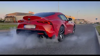 FULL SEND! Toyota Supra MK5 Cinematic Edit/Burnout/Exhaust/Full stock Supra