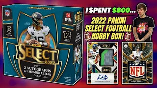 *I PAID $800 FOR THIS 2022 SELECT FOOTBALL HOBBY BOX... WAS IT WORTH IT?!🤔