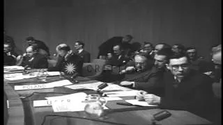Meeting of United Nations Security Council at Flushing Meadows, New York. HD Stock Footage