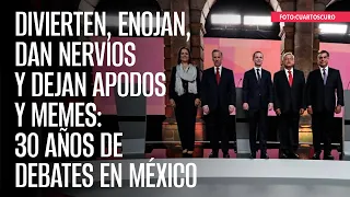 Divierten, enojan, dan nervios y dejan apodos y memes: 30 años de debates en México