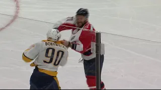 NHL Fight - Predators @ Blue Jackets - Foligno vs Borowiecki - 20 02 2021