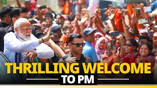 Glimpse of PM Modi's spectacular roadshow from Krishnanagar, West Bengal