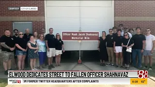 Elwood dedicates street to fallen Officer Noah Shahnavaz