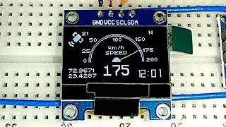 Arduino GPS Speedometer with Analog Gauge
