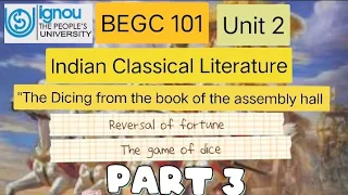 BEGC 101 | "The Dicing" from the book of the assembly hall | Part 3