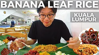 🇲🇾 Our pick for the BEST Banana Leaf Rice in Kuala Lumpur! | Indian Cuisine(EN/中CC）