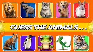 Guess The 20 Animals in 5 Seconds 🦁🐸🦎