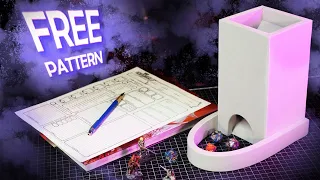 How to Make a Dice Tower Out of Foam with Free Template DIY D&D Craft