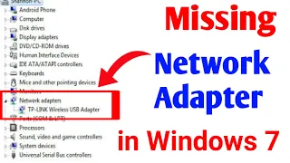 How to Fix Missing Network Adapter Problem in Windows 7 (regedit) | Network Adapter Problem Solve