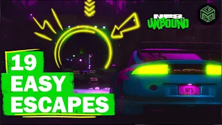 19 INSANELY EASY Spots to Escape Cops - NFS Unbound