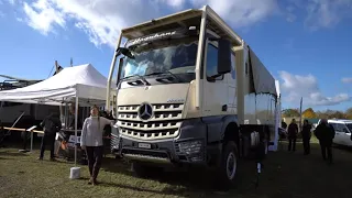 Größte Wohnmobile der Welt: Mercedes Arocs 4x4 2022 Krug Aufbau Abenteuer Allrad. Der Haguhans.