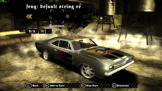 NFS Most Wanted Palmont Imports Mod Samson Dodge Chager R/T
