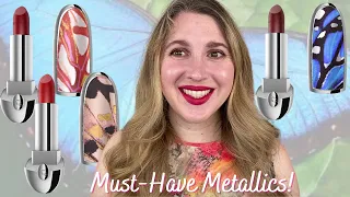GUERLAIN ROUGE G BUTTERFLY VELVET METAL LIPSTICKS | New Metallic Matte Lipsticks