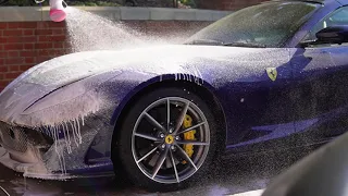 ASMR DETAILING - Ferrari 812 Super Fast Exterior Wash