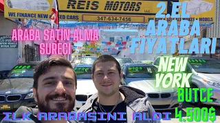 Amerikada 2.El Araba Fiyatlari 2 | Arkadasim Ilk Arabasini Aldi| Butce $4500 | New York |Reis Motors