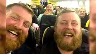 Man Randomly Finds Doppelganger Sitting Next to Him on Plane