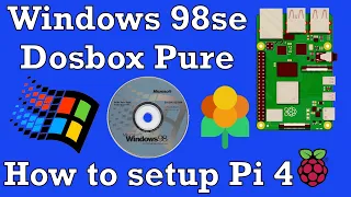 Windows 98SE setup Raspberry Pi 4 Dosbox Pure. Lakka Retroarch.