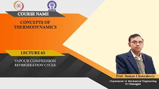 Lecture 65 : Vapour Compression Refrigeration Cycle